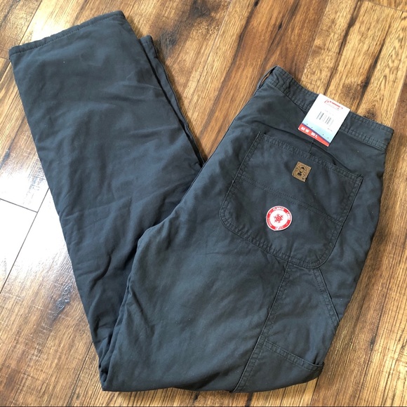 coleman fleece bonded canvas pant
